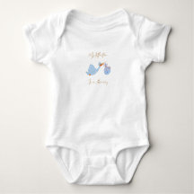 Camiseta de Bebê Gráfica Criatura Azul Adorável - 