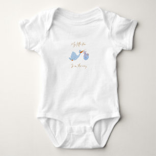Camiseta de Bebê Gráfica Criatura Azul Adorável -