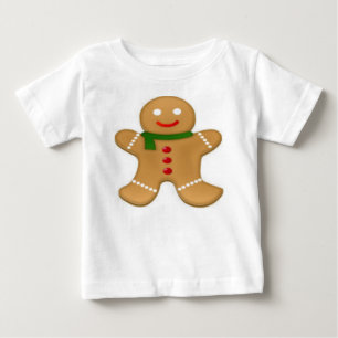 Camiseta de Bebê Homem de Biscoito de Gengibre