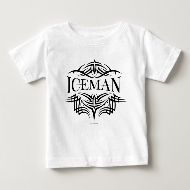 Camiseta de Bebê - Homem de Hóquei Tribal (simples (Frente)