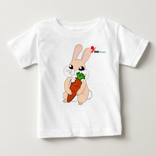 Camiseta de Bebê Hoppy Bunny (Frente)
