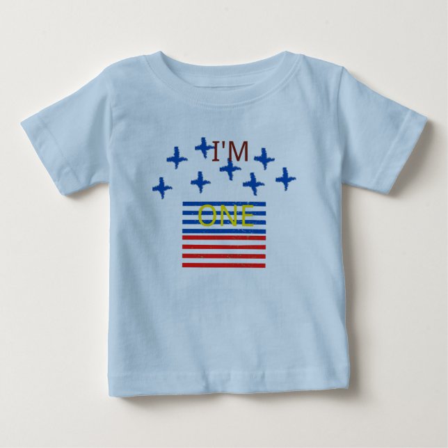 Camiseta de Bebê I'm Pluse One (Frente)
