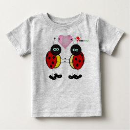 Camiseta de Bebê Joaninha Fofa
