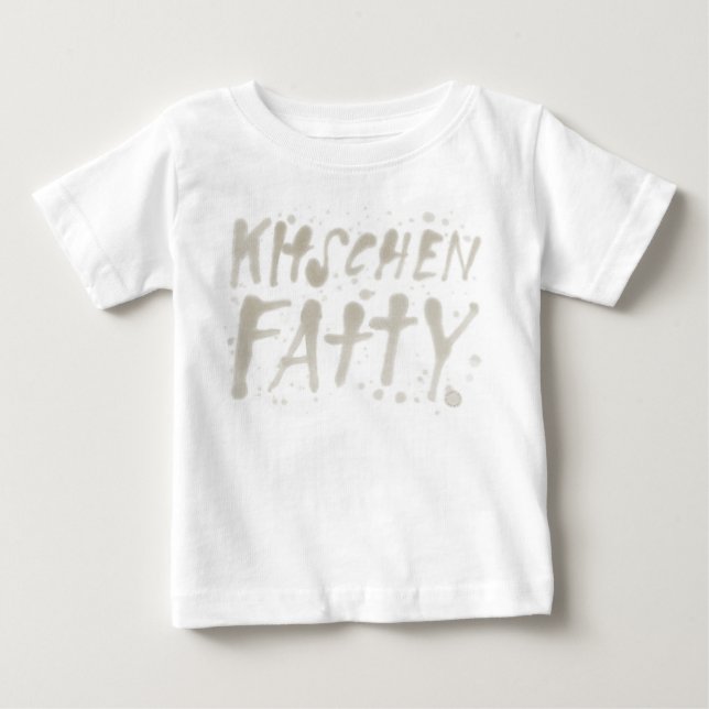Camiseta de Bebê Kitschen Fatty Greasy Logo (Frente)