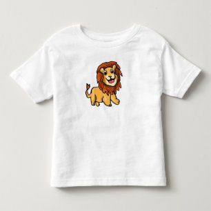 Camiseta de Bebê Leão de Desenho Animado Fofo - A