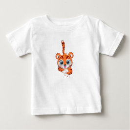 Camiseta de Bebê Leão Fofo