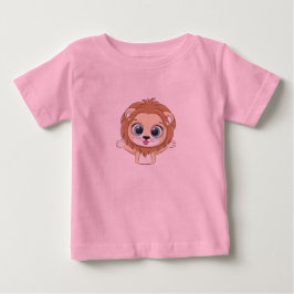 Camiseta de Bebê Leão Fofo