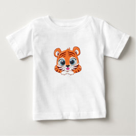 Camiseta de Bebê Leão Fofo