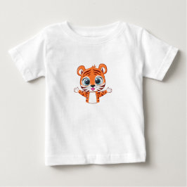 Camiseta de Bebê Leão Fofo