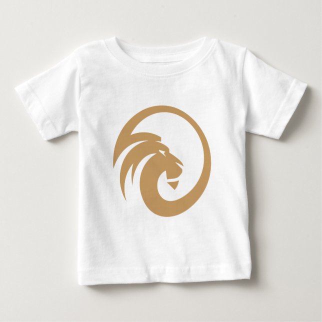 Camiseta de Bebê Leão Fofo (Frente)