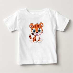 Camiseta de Bebê Leão Fofo