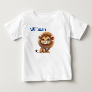 Camiseta de Bebê Leãozinho Personalizada