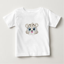 Camiseta de Bebê Leopardo Fofo