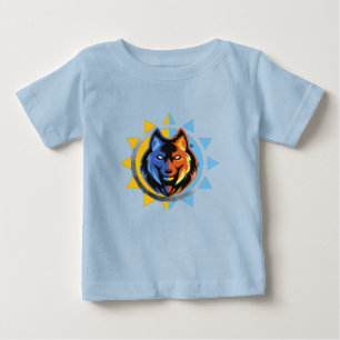 Camiseta de Bebê Lobo Fofo