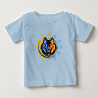 Camiseta de Bebê Lobo Fofo