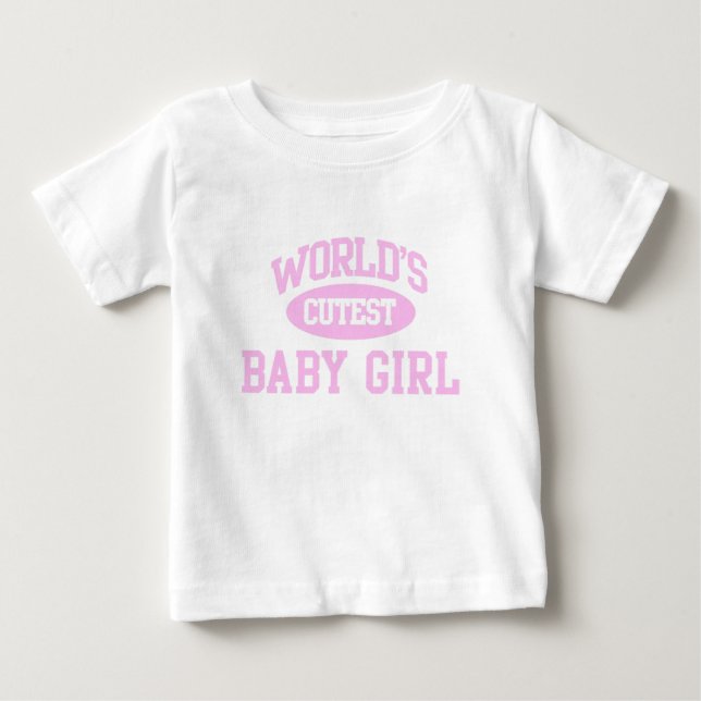 Camiseta de Bebê mais Cutada do Mundo (Frente)