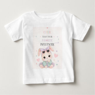 Camiseta de Bebê Mais Fofo Que Seu Influenciador F