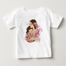 Camiseta de bebê mamãe