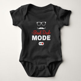 Camiseta de Bebê 'Melhor Modo de Pai Ligado' | Pre