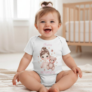Camiseta de bebê menina aniversário de 2 anos rosa