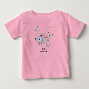 Camiseta de Bebê Menina Borboleta Princesinha Fofa