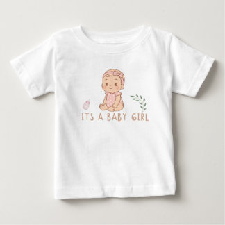 Camiseta de Bebê Menina Fofa – Macia e Elegante