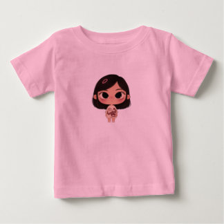 Camiseta de Bebê Menina Kawaii Fofa Chibi