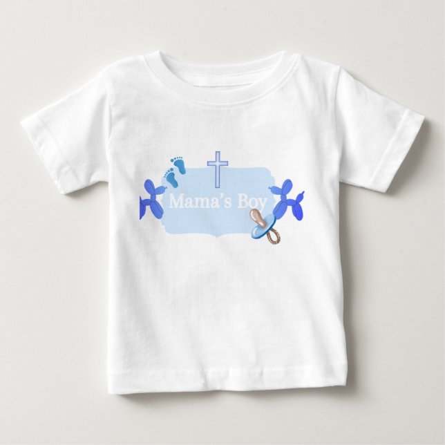 Camiseta de bebê Menino da Mamãe (Frente)