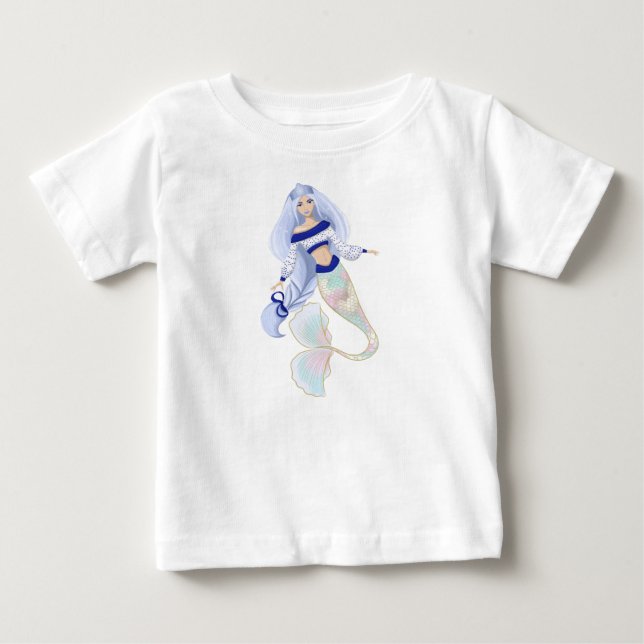 Camiseta de bebê Mermaid Snow Maiden (Frente)