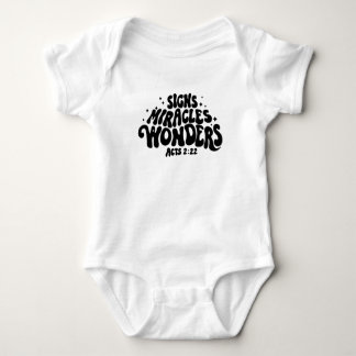 Camiseta de bebê milagre