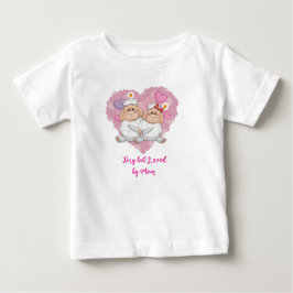 Camiseta de Bebê Minúsculo, mas Amado pela Mamãe