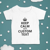 Camiseta de Bebê Modelo de Citação Personalizada K