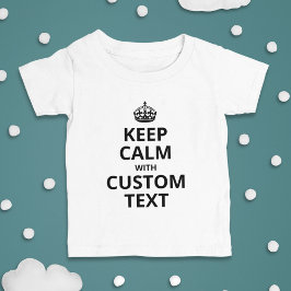 Camiseta de Bebê Modelo de Citação Personalizada K