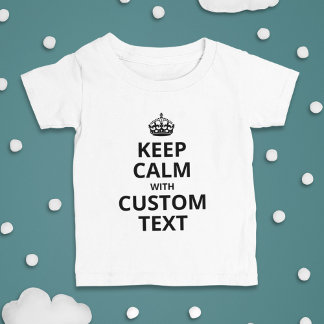 Camiseta de Bebê Modelo de Citação Personalizada K