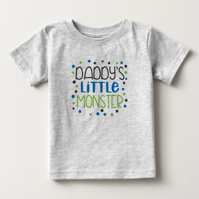 Camiseta de Bebê Monstrinho do Papai (Frente)