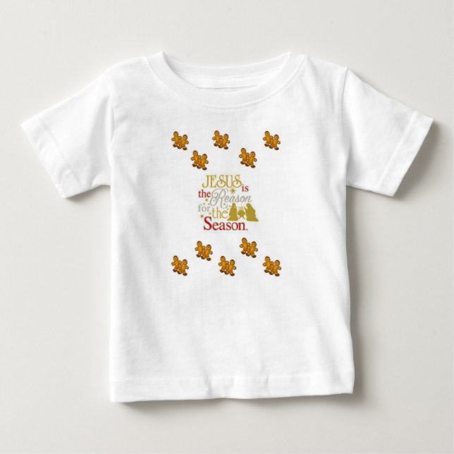 Camiseta de Bebê Natal (Frente)