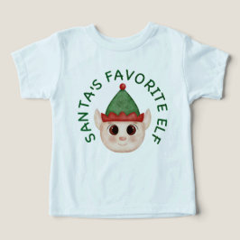 Camiseta de bebê Natal do Elfo Favorito do Papai N