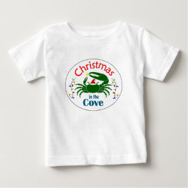 Camiseta de bebê 'Natal na Enseada' (escolha uma c