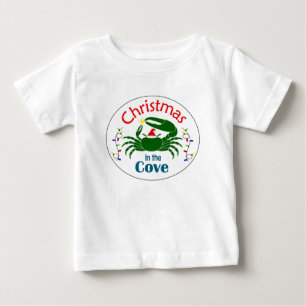 Camiseta de bebê 'Natal na Enseada' (escolha uma c