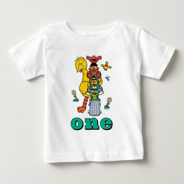 Camiseta de Bebê no Primeiro Aniversário com Perso (Frente)