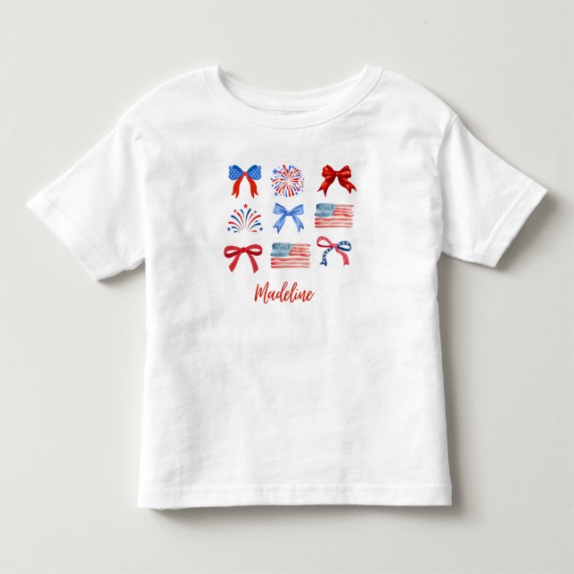Camiseta de bebê para 4 de Julho (Frente)