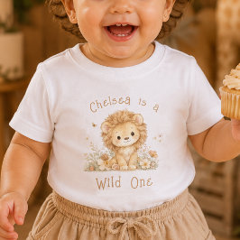 Camiseta de bebê para primeiro aniversário com nom