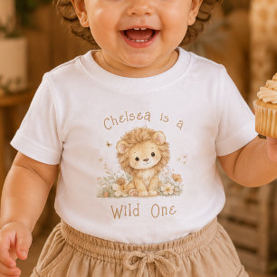 Camiseta de bebê para primeiro aniversário com nom