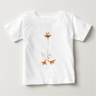 Camiseta de Bebê Pato Engraçado