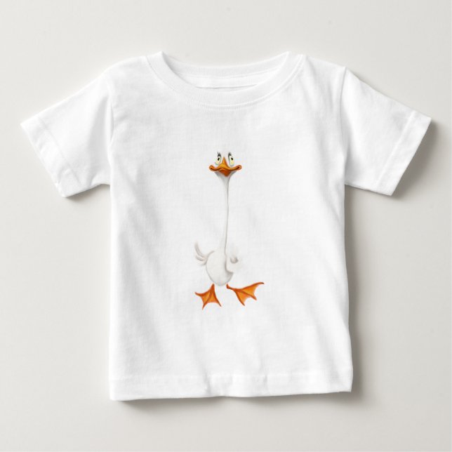 Camiseta de Bebê Pato Engraçado (Frente)