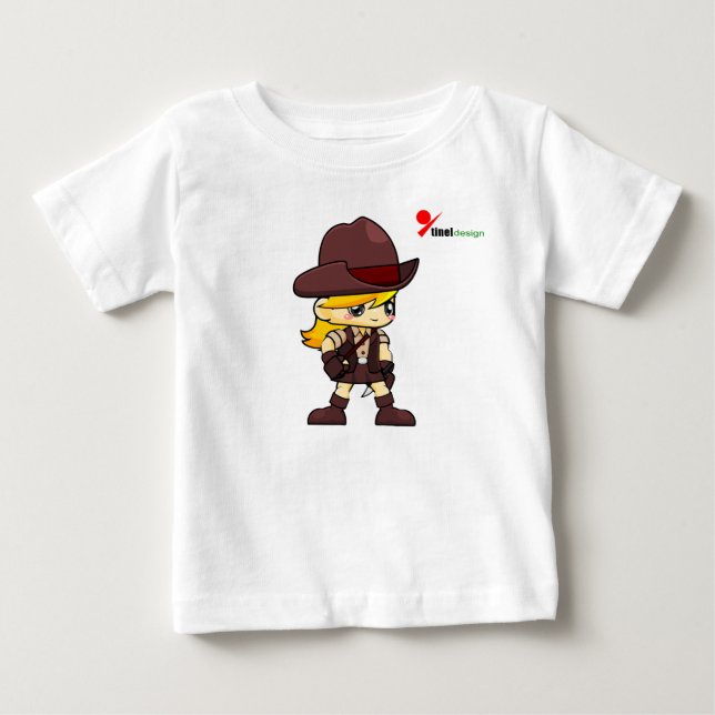 Camiseta de Bebê Pequeno Aventureiro  (Frente)