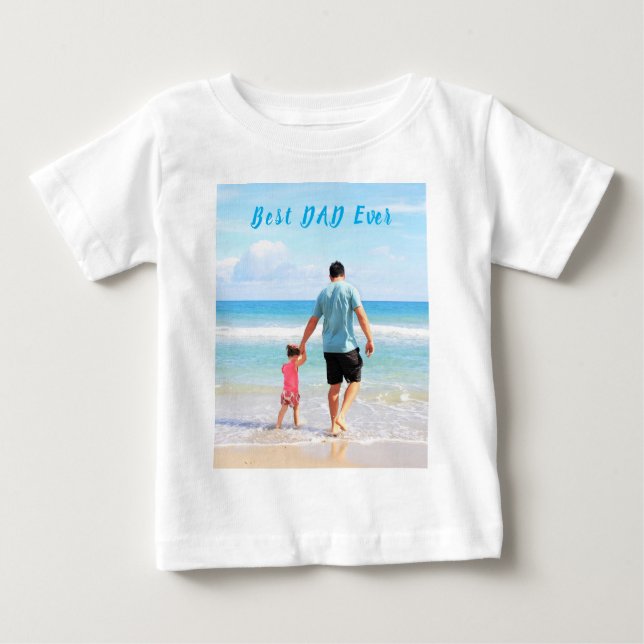 Camiseta de Bebê Personalizada com Foto Texto Melh (Frente)