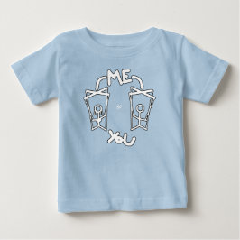 Camiseta de bebê piada dinâmica de crianças vs pai