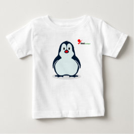 Camiseta de Bebê Pinguim Brincalhão