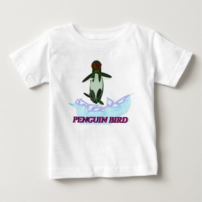 Camiseta de Bebê Pinguim Fofo (Frente)